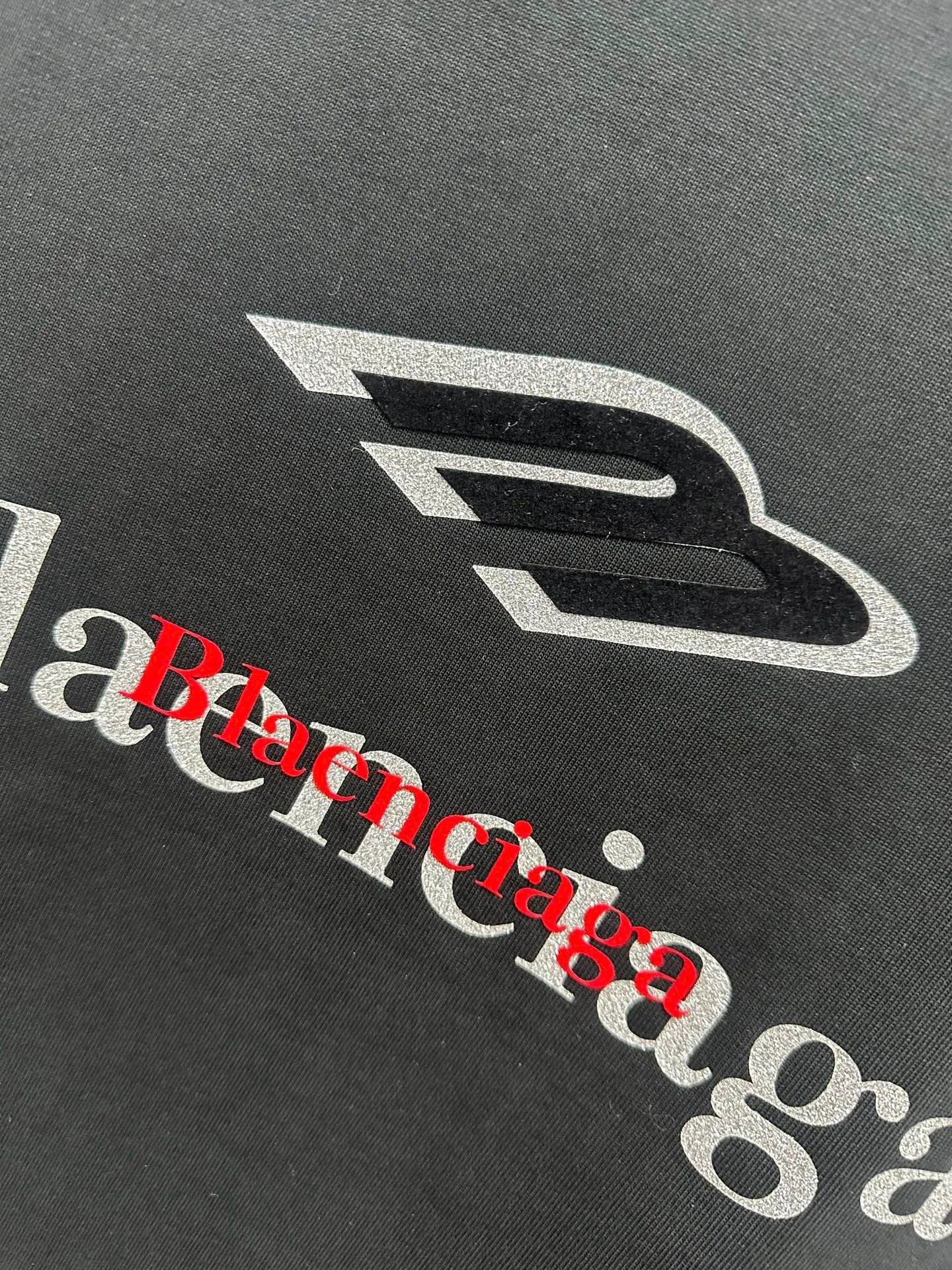 120💰 Balenciaga 2026ss 380g Versatile Same Style -Size：S M L XL -Color：Black